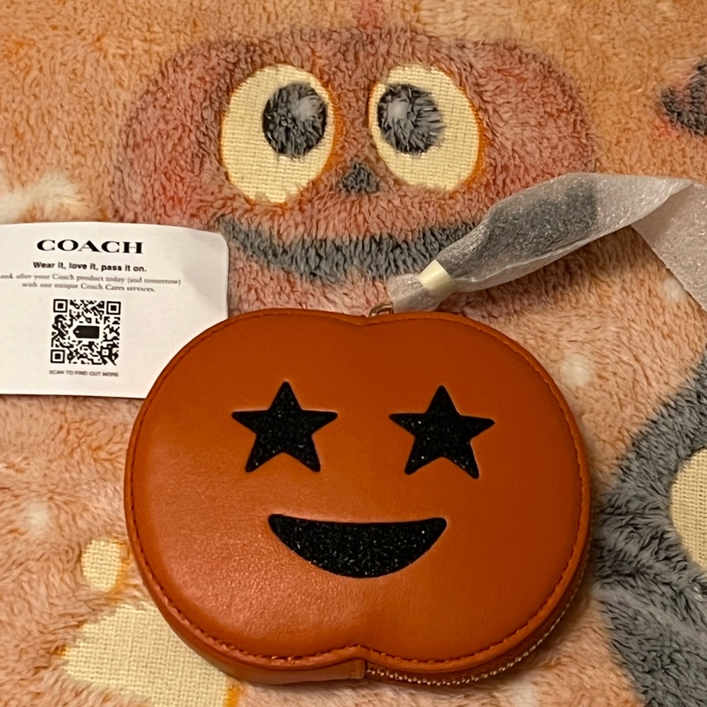 Rare Coach Jack O Lantern/ Pumpkin Coin Case🎃